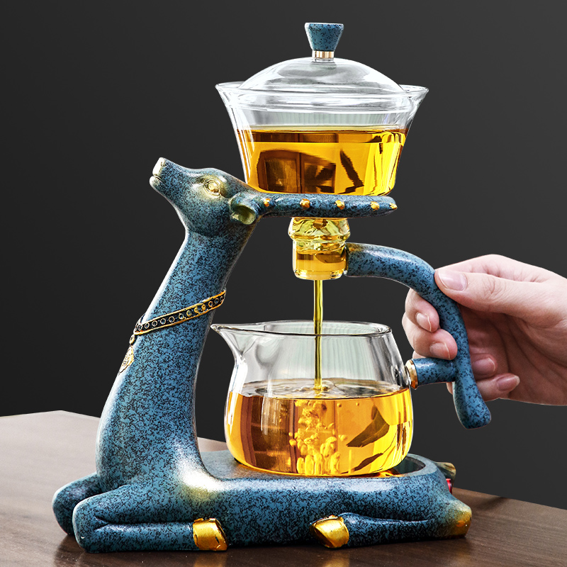 Golden Lotus Deer Magic Semi-automatic Teapot